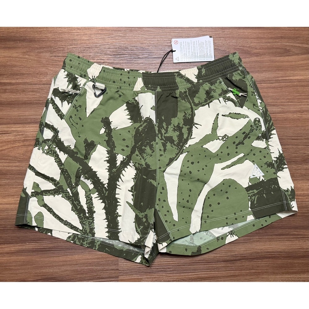 Nike ACG Reservoir Goat 5" Shorts Mens Green Cactus Print (HV0595-229) Sz M